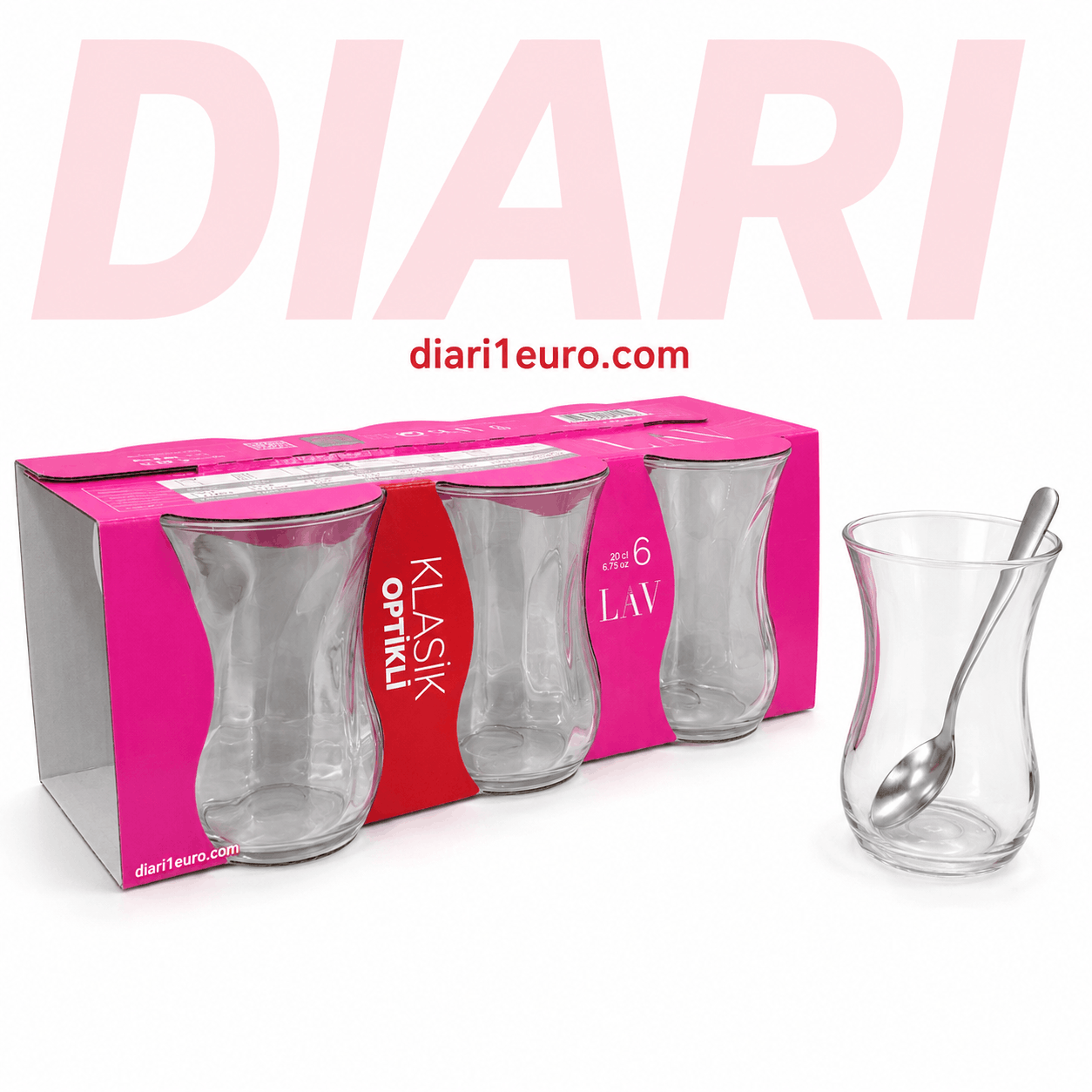 Gota Çaji Klasike LAV 200ml (Set 6 Copë)