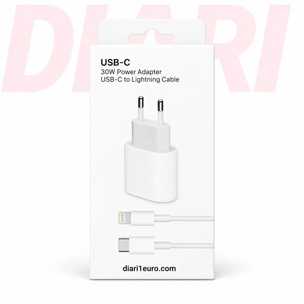 Adapter karikimi USB-C 30W me Lightning për iPhone 14 e poshtë