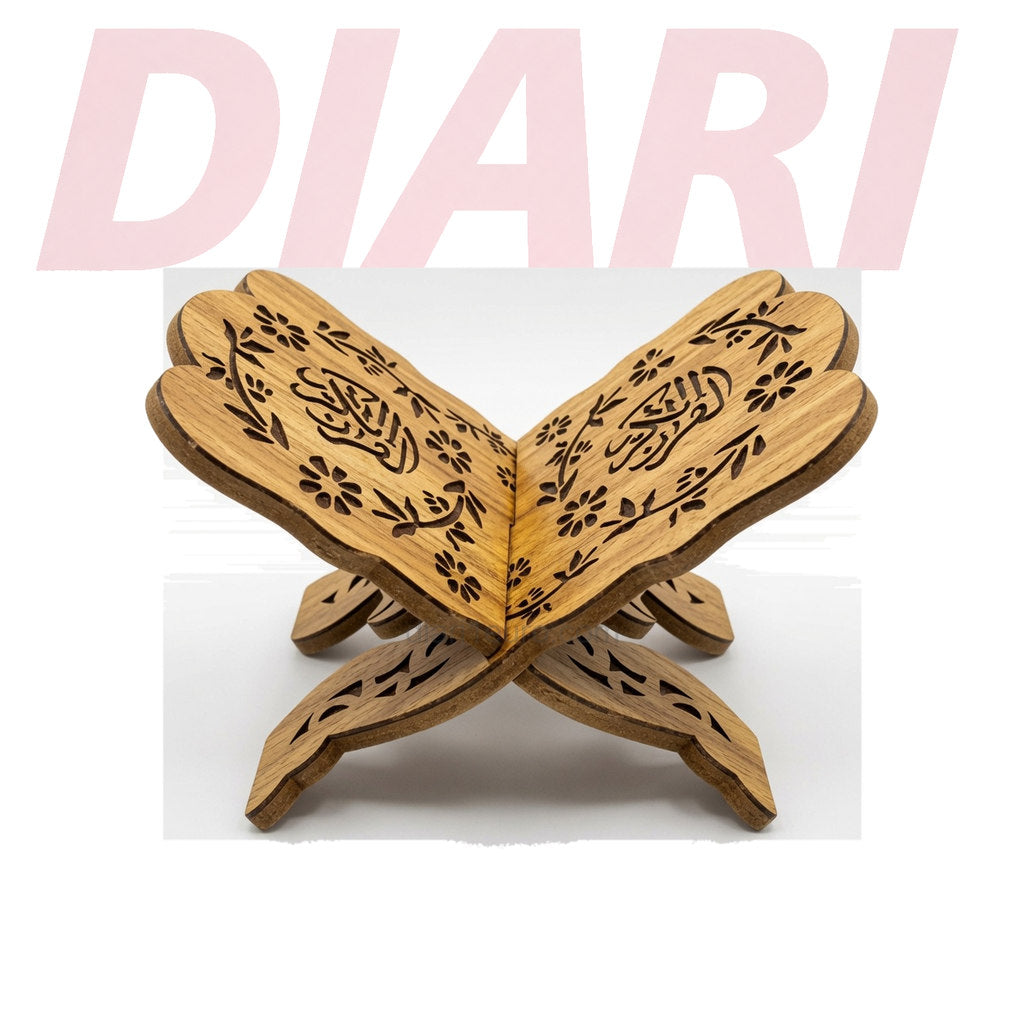 Mbajtëse libri dekorative prej druri