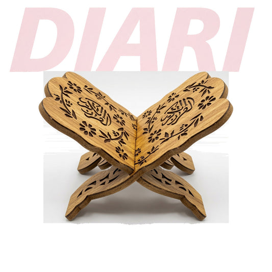 Mbajtëse libri dekorative prej druri