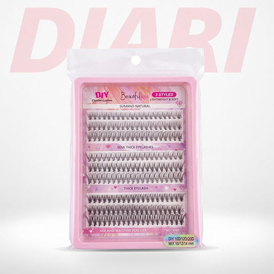 Qerpikë tufë DIY, rozë