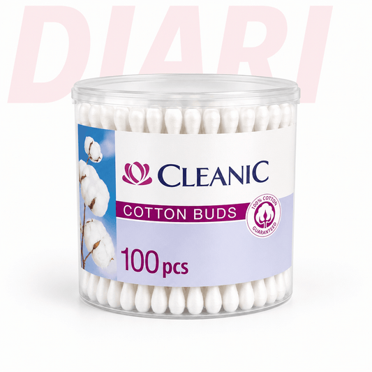 Shkopinj Pambuku Cleanic 100 Copë