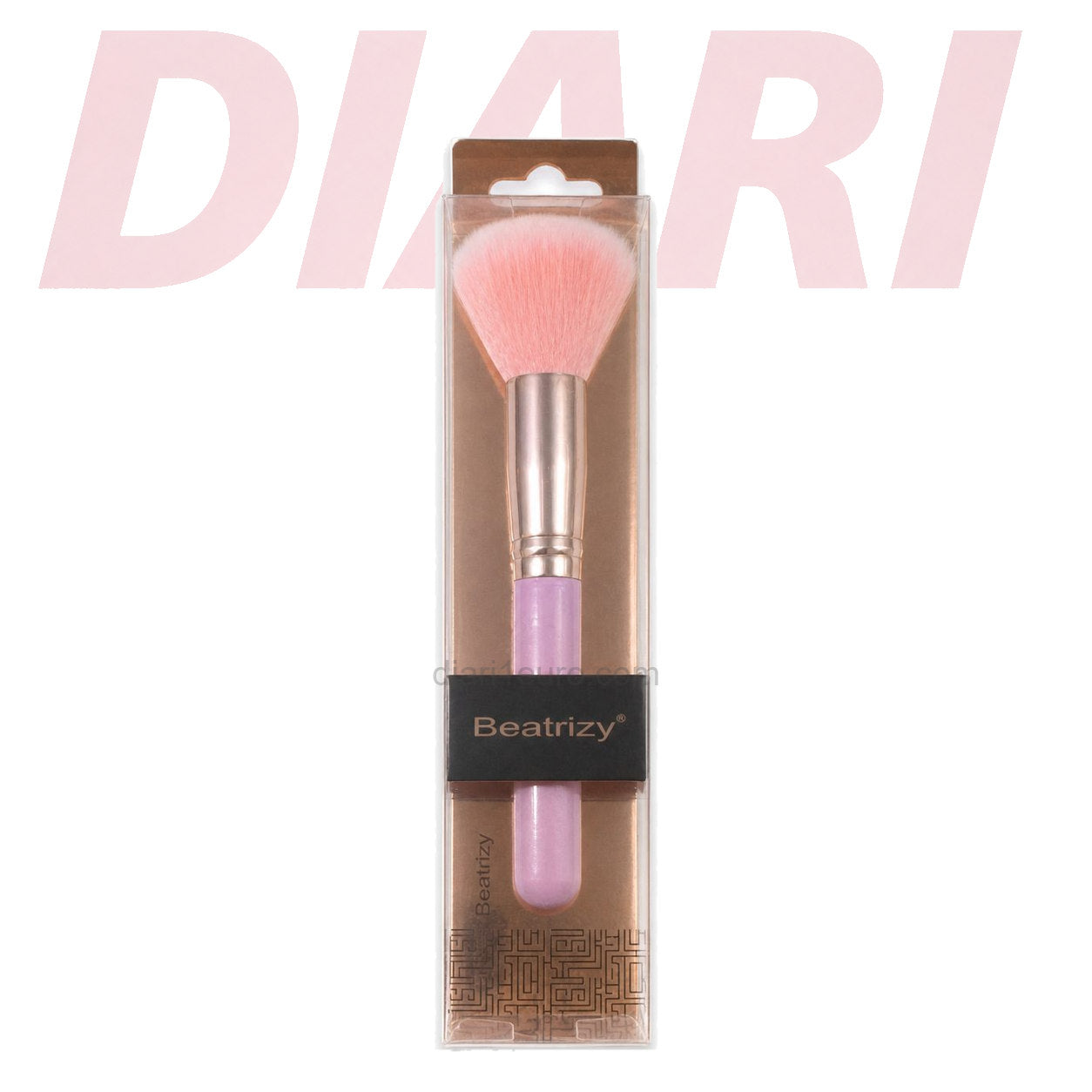 Furçë makeup Romatica me qime rozë
