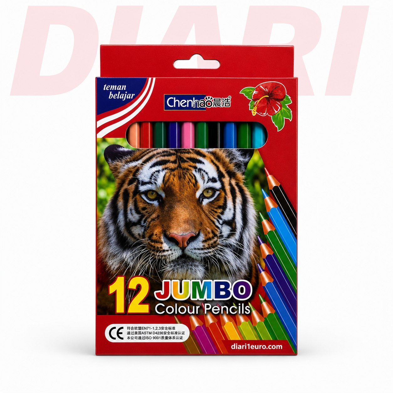 Lapsa Jumbo me ngjyra, 12 copë