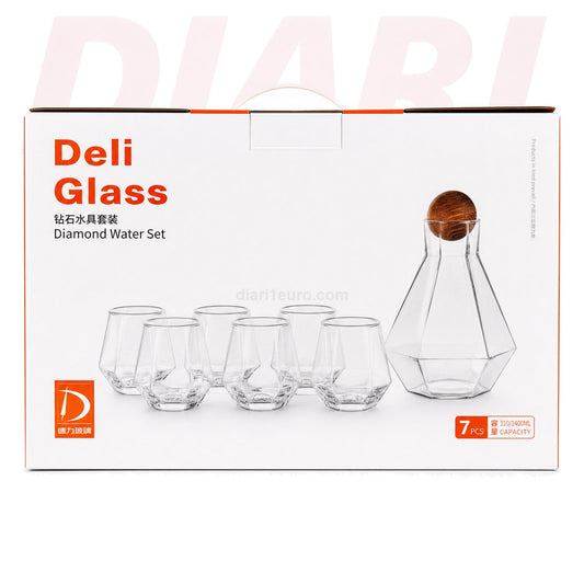 Set gotash qelqi Deli Glass, 7 copë