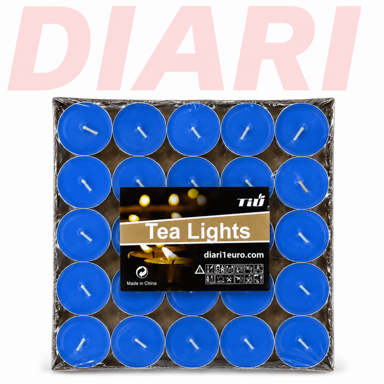Qirinj Tea Lights Blu 25 Copë