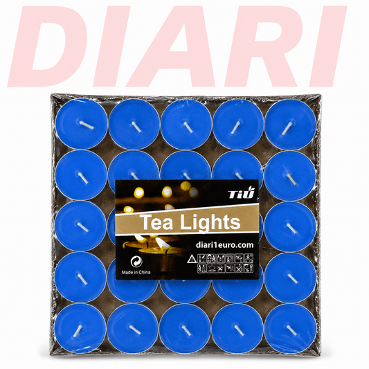 Qirinj Tea Lights Blu 25 Copë