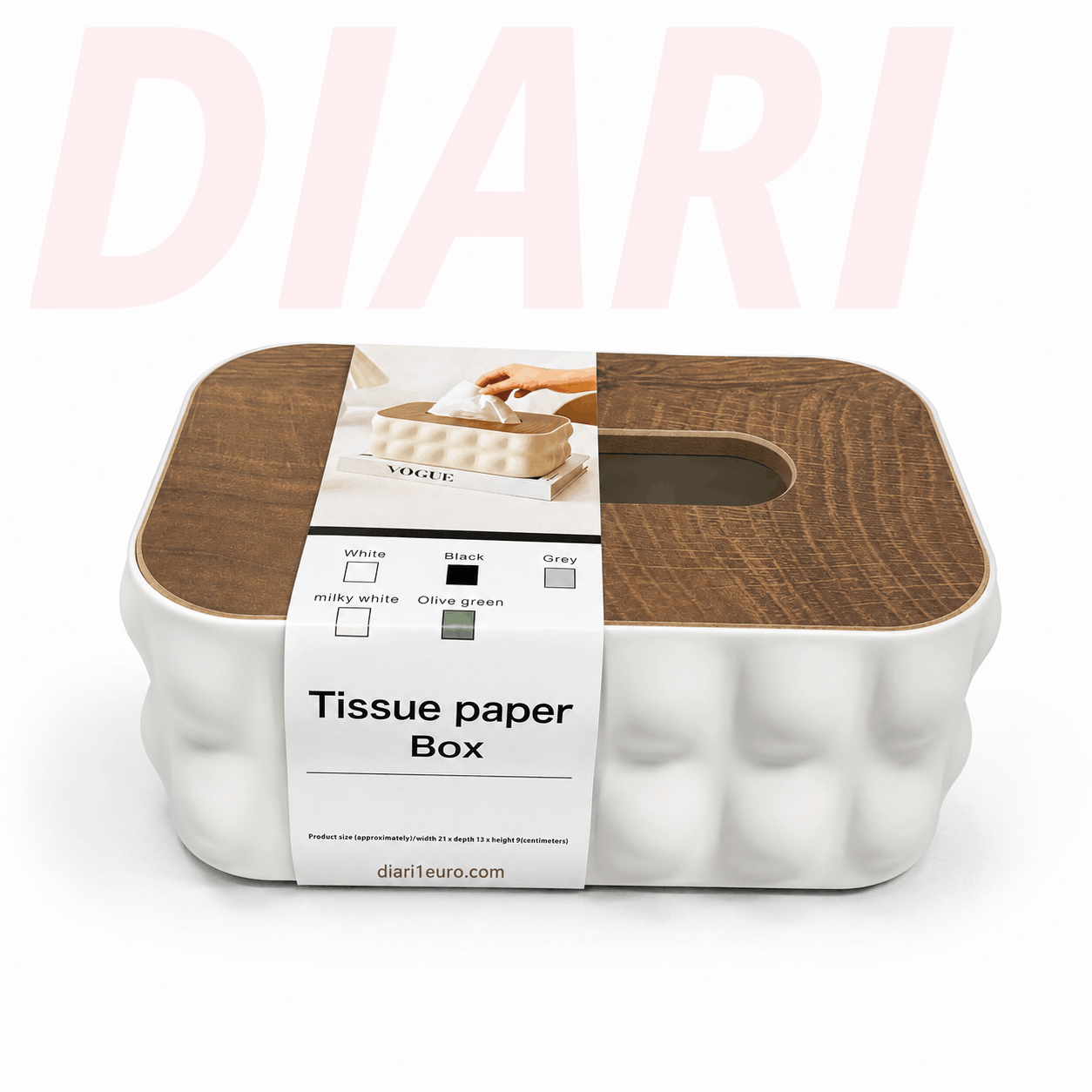 Mbajtëse Pecetash Dekorative me Kapak Imitim Druri