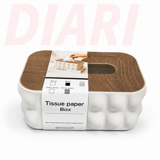 Mbajtëse Pecetash Dekorative me Kapak Imitim Druri