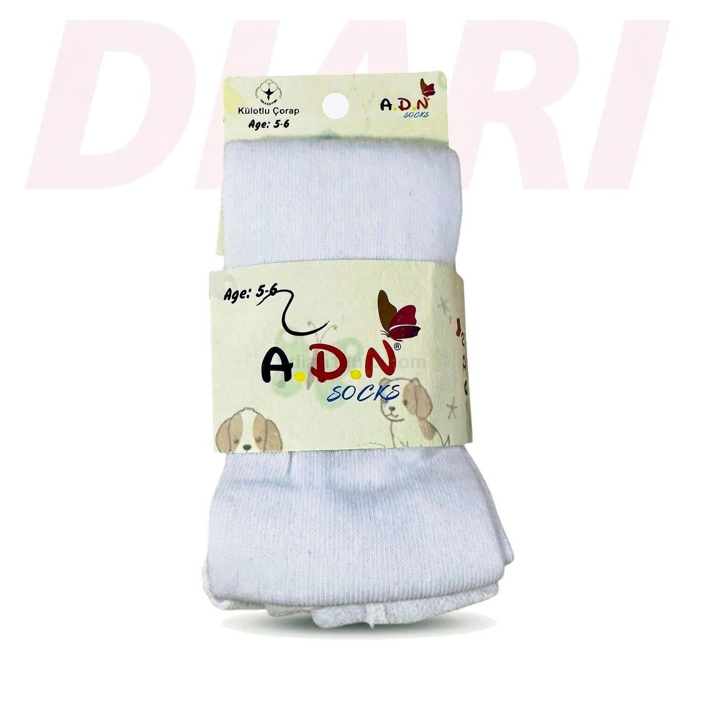 Çorape A.D.N. për fëmijë, të bardha