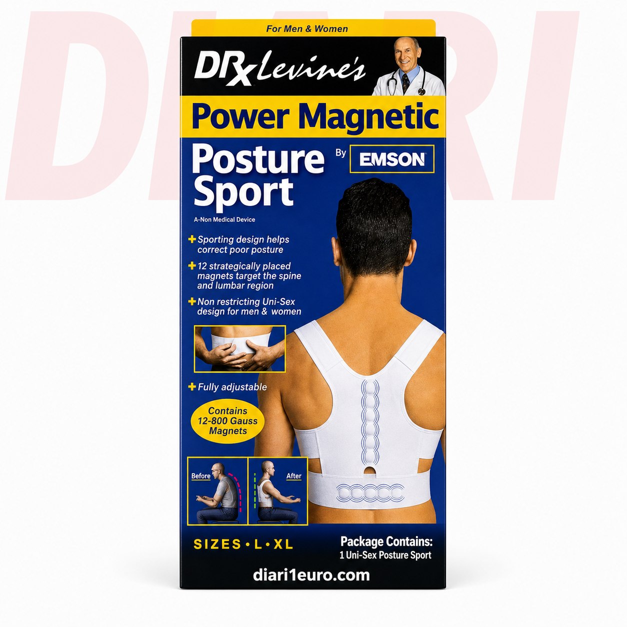 Mbështetëse magnetike për shpinë