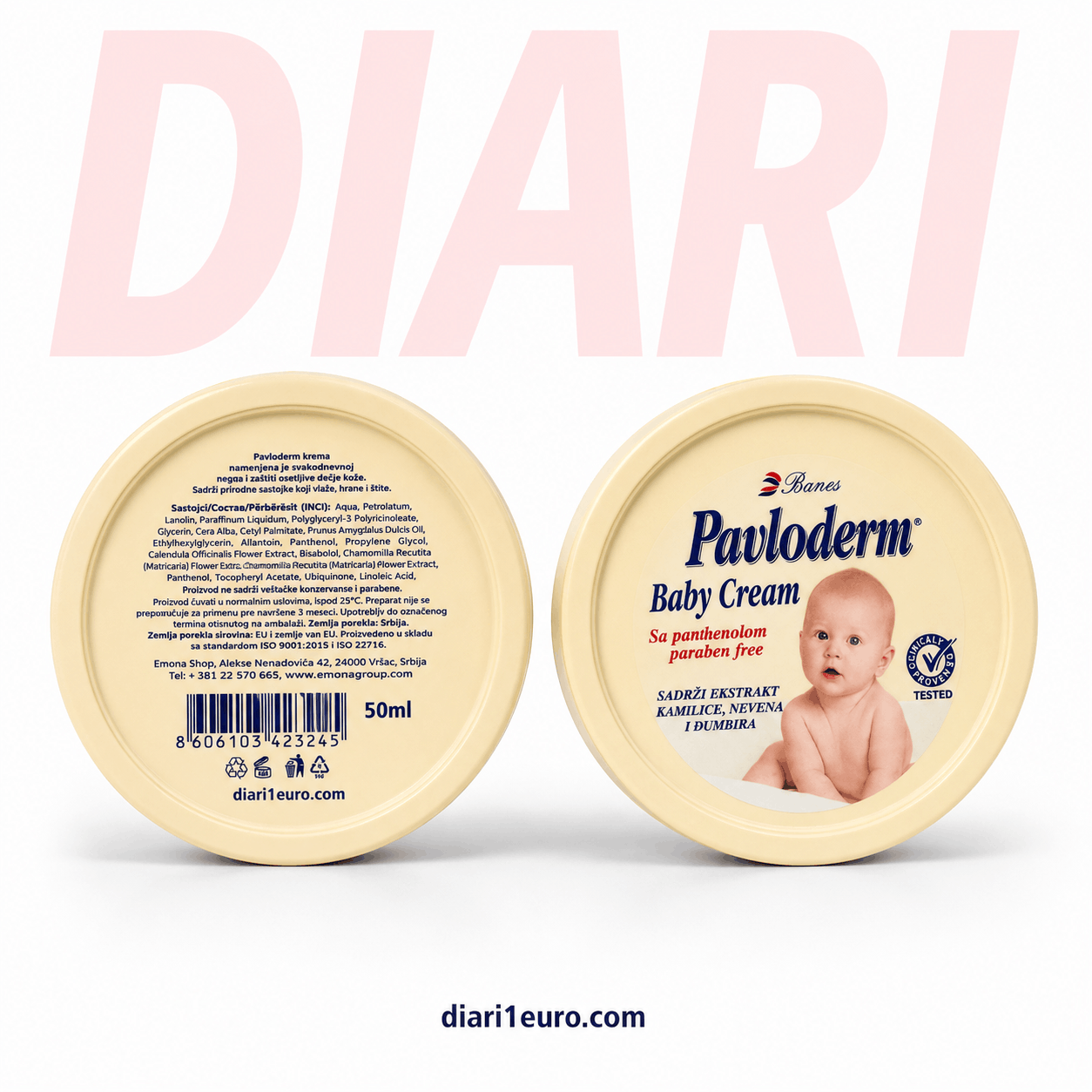 Krem për Bebe Pavloderm 50ml