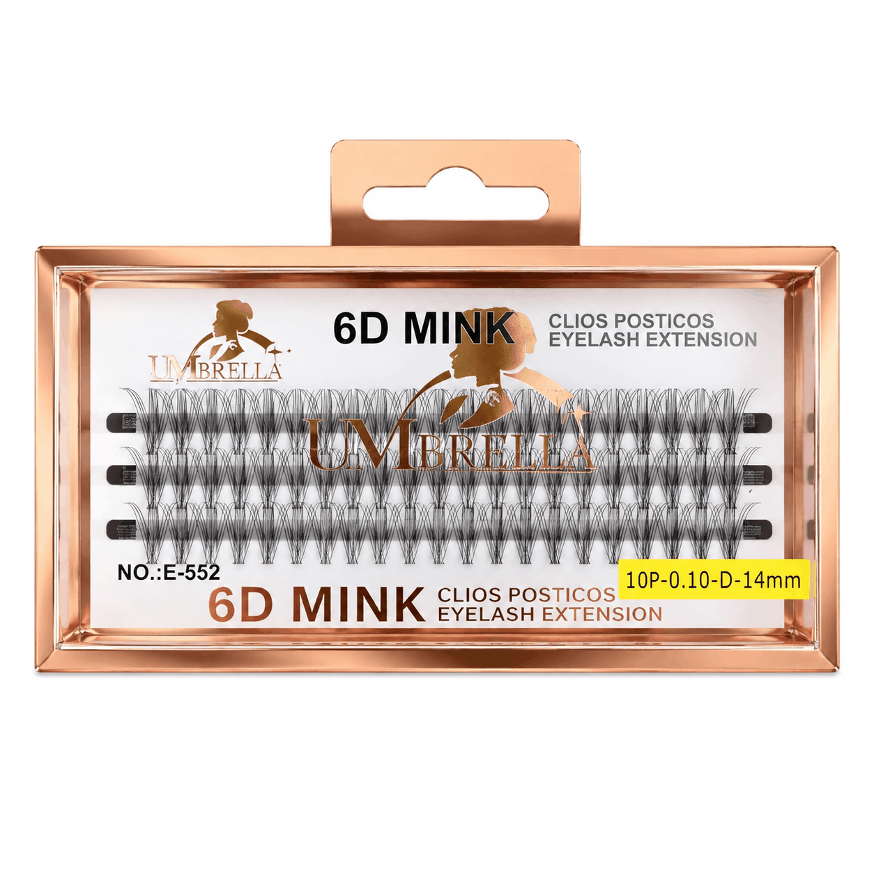Qerpikë për Zgjatje 6D Mink Umbrella E-552