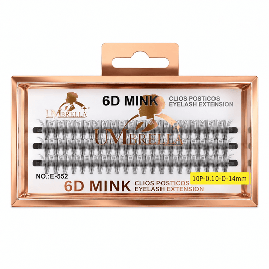 Qerpikë për Zgjatje 6D Mink Umbrella E-552