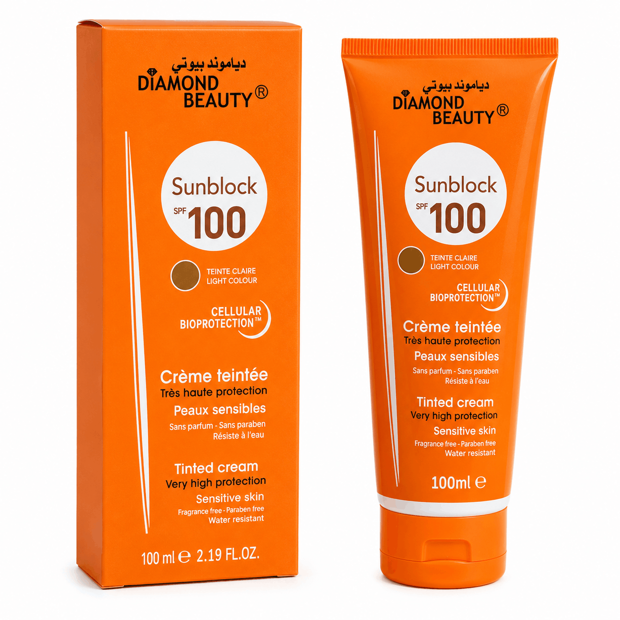 Diamond Beauty Sunblock SPF 100 – Light Colour 100ml