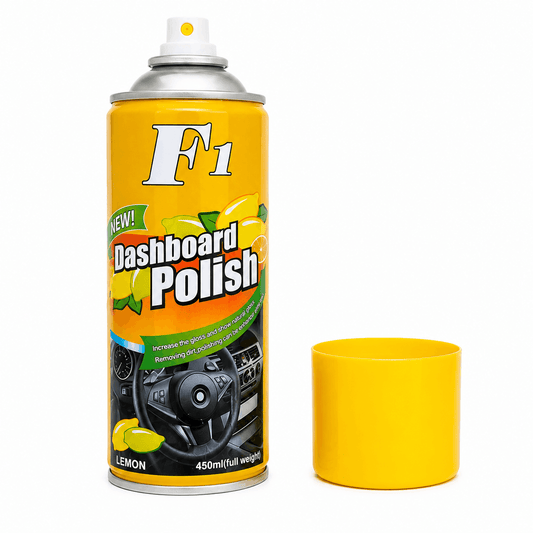 Sprej për Shkëlqim dhe Pastrim të Tabelës së Automjetit F1 Lemon 450ml
