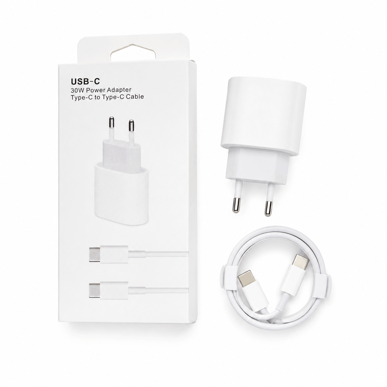 Karikues USB-C 30W me Kabllo Type-C në Type-C