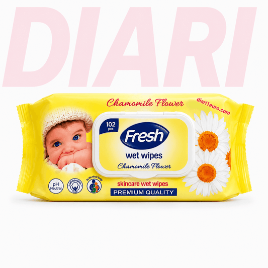 Palloma të Lagta me Kamomil 102 Copë – Fresh