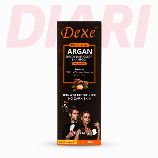 Shampo për Ngjyrosjen e Flokëve Argan Medium Brown 420ml – DeXe