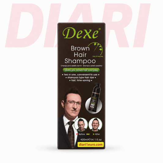 Shampo për Ngjyrosjen e Flokëve Kafe 400ml – DeXe