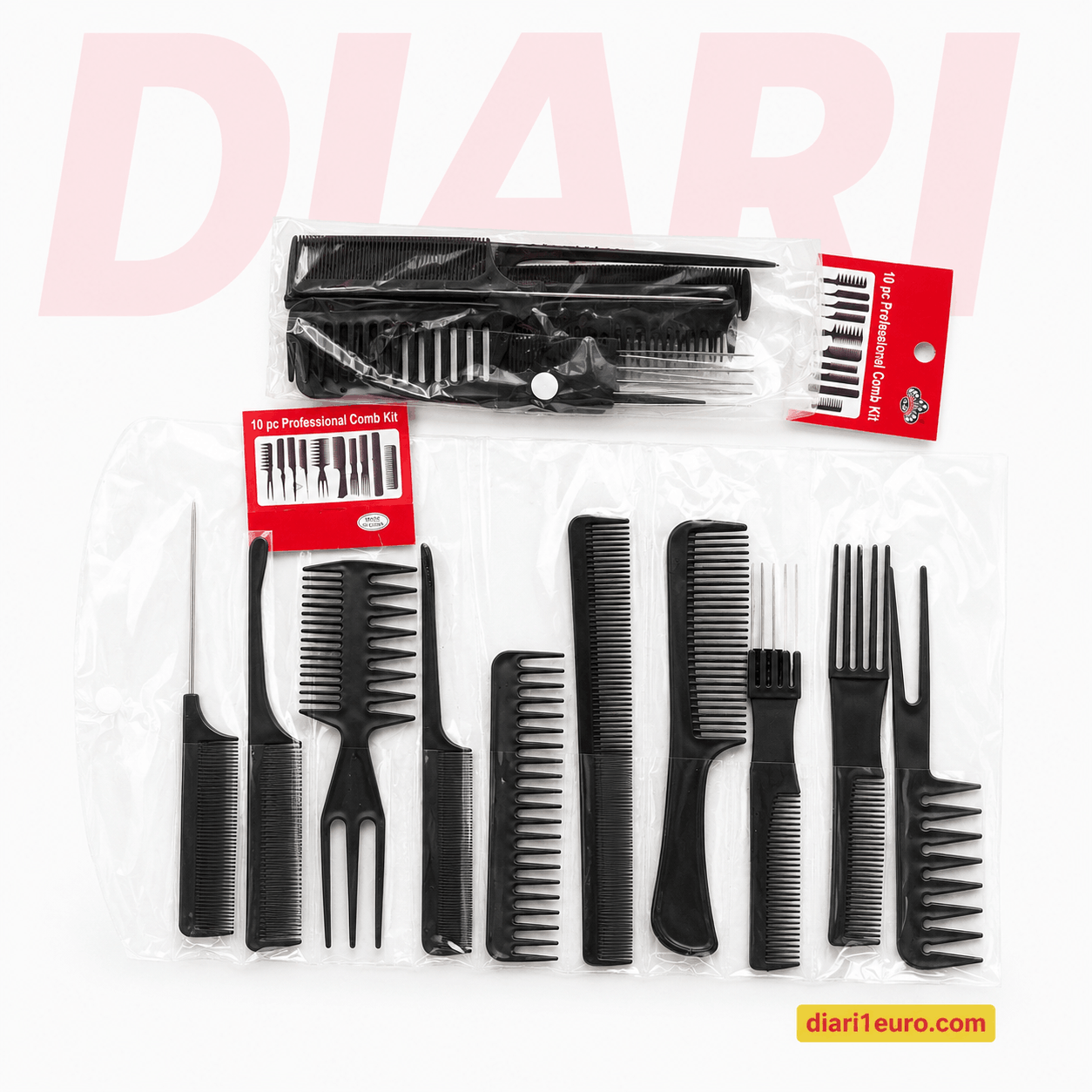 Set Krehërash Profesionale 10 Copë – Professional Comb Kit