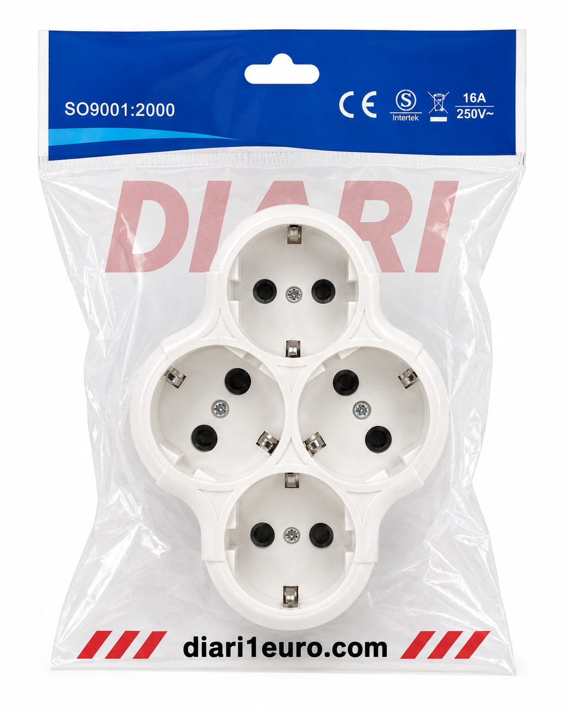Adapter elektrik me 4 priza